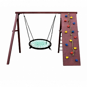 Спортивно-игровой комплекс Kampfer - Rocky, качели-гнездо большое зеленое (Kampfer, Rocky_Гнездо большое зеленое)